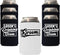 Veracco Groom's Drinking Team Can Coolie Holder Bachelor Party Wedding Favors Gift For Groomsmen Proposal (12, Wht Groom, Blk DT)...