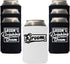 Veracco Groom's Drinking Team Can Coolie Holder Bachelor Party Wedding Favors Gift For Groomsmen Proposal (12, Wht Groom, Blk DT)...