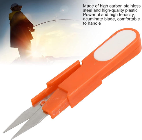 Sewing Scissors Snip Thread Cutter, Safety Trimmer Cross?stitch Clipper Snip Thread Cutter U Shape Sewing Scissors Accessory(orange)...