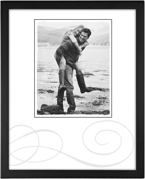 Malden International Designs Black Concept Wood Picture Frame, 8x10, Black...