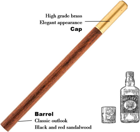 Cigar Draw Enhancer Tool QBOSO Travel Cigar Draw with Wooden Case,Getting More 30% Benefit for Each Shot. (pro)...