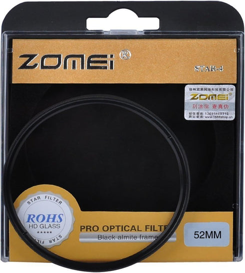 Zomei 52MM 3 Pieces +4 +6 +8 Points Star Filter Lens Filters Kit for Nikon D3300 D3200 D3100 D3000 D5300 D5200 D5100 D5000 D7000 D7100 DSLR Camera...