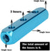 Beduan 1/4" 3 Way 6 Port Aluminum Air Hose Inline Manifold Block Splitter, Pneumatic Air Compressor Manifold Fitting...