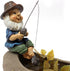 Fairy Garden Fishing Gnome Statues Miniature Dwarf Elf Figurines Outdoor Landscape Ornaments for Yard Lawn Pond Pool Riverside Decoration...