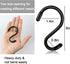 3 Inch 12 Pack Small S Hooks,Heavy Duty S Hooks for Hanging Plants,Vinyl Coated Non Slip S Hooks ,Black S Hooks Pot Rack Closet Hooks for Hanging ...