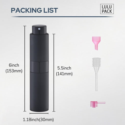 1oz Perfume Atomizer, 30ML Empty Cologne Spray Bottle, Travel Perfume Sprayer Dispenser (1PCS, Black)...