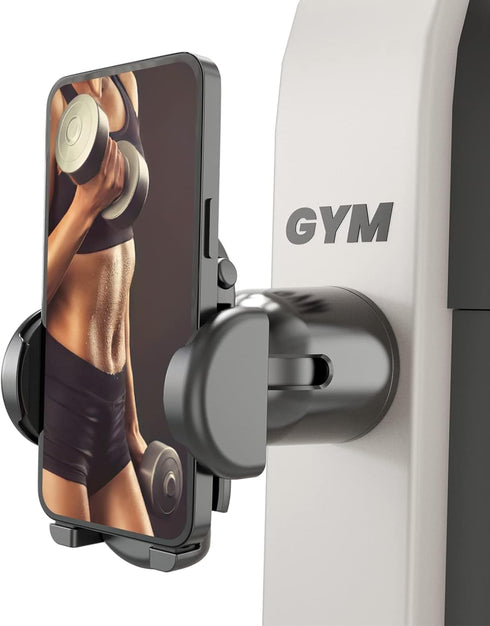 MiiKARE Gym Accessory Magnetic Phone Holder for Videos, Universal Magnetic Phone Mount for Gym Golfcart Phone Holder 360Degree Angle Adjustable, H...