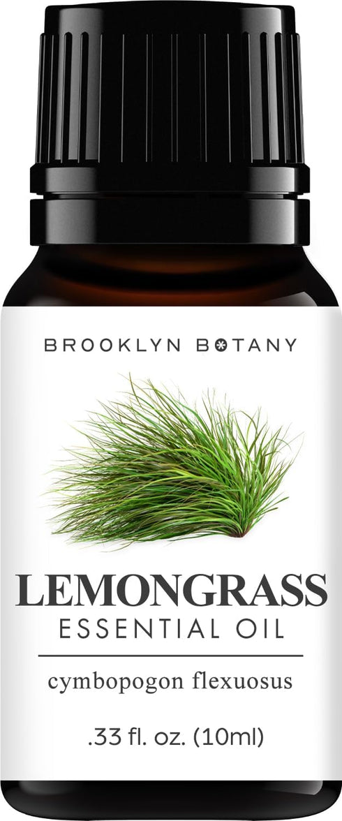 Brooklyn Botany Lemongrass Essential Oil - 100% Pure and Natural - Premium Grade Essential Oil - for Aromatherapy and Diffuser - 0.33 Fl Oz...