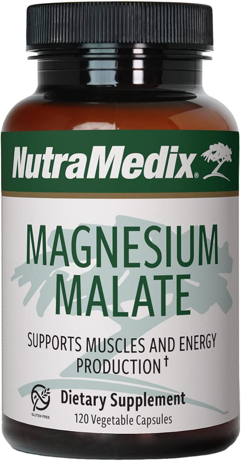 NutraMedix Magnesium Malate 200mg - Bioavailable Energy, Bone Health, Muscle & Joint Support Supplement - Vegan, Non-GMO & Gluten-Free Vitamin and...