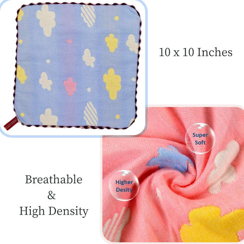 Haijinxi Baby Face Cloth, Premium Great Density Cotton Muslin Washcloths, Super Soft Baby Washcloth for Delicate Skin and Great Sewing Face Towel,...