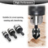 3Pcs Countersink Drill Bits 5 Flute 90 Degree Chamfering Countersink Drill Bit Set with 1/4'' Hex Shank Woodworking Chamfer Drilling Tool Carbon S...