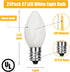 SUNSGNE C7 LED White Replacement Christmas Light Bulbs, 0.6W LED E12 Candelabra Base Bulbs - Great for Salt Lamp, Night Lights, Decorative Lights,...