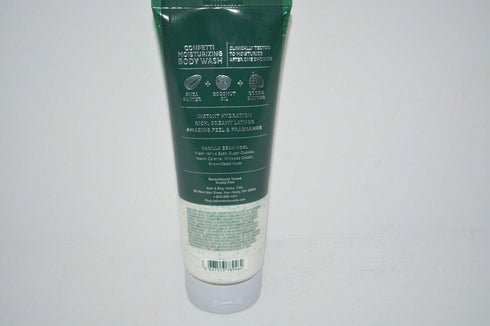Bath and body works VANILLA BEAN NOEL confetti Moisturizing Body Wash...