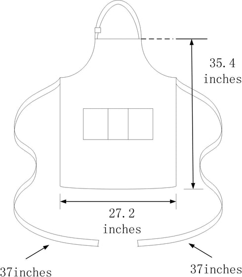 Black Professional Resist Water Adjustable Extra Long Bib Apron 3 Pockets Home Kitchen Garden Restaurant Cafe Bar Pub Bakery for Cooking Chef Bake...