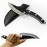 Viking Knife Hand Forged Boning Knife with Sheath & Pocket Knife Sharpener High Carbon Steel Meat Caveman Knife Multipurpose Chef Knives for Campi...