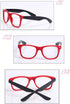 Fodattm Set of 6 Kids Children Candy Colour Fashion Cute Glasses Frame Without Lenses Nerdy Retro Glasses Party Supplies (Colour Random)...