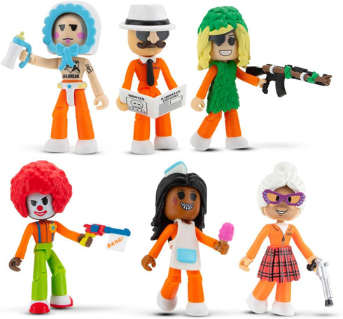 Jailbreak: Hiding in Plain Sight Multipack Six 2.75-Inch Action Figures with Mix and Match, Accessories, and Exclusive Virtual Item Code...