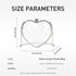 Acrylic Heart Clutch Bag Mini Clear Evening Handbag with Detechable Chain for Women...