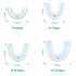 AutoBrush Silicone U Shaped Brush Head Replacement, Brush Head Refills, 360 Degree Oral Teeth Cleaning, Automatic Toothbrush Head Accessories, Adu...