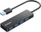 BYEASY USB Hub, 4 Port USB 3.0 Hub, Ultra Slim Portable Data Hub Applicable for iMac Pro, MacBook Air, Mac Mini/Pro, Surface Pro, Notebook PC, Lap...