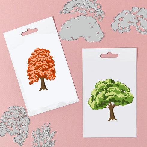 GLOBLELAND Layered Trees Cutting Dies for DIY Scrapbooking Metal Layering Trees Die Cuts Embossing Stencils Template for Paper Card Making Decorat...