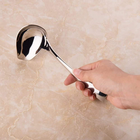 IMEEA Small Sauce Ladle with Pouring Spout 18/10 Stainless Steel Sauce Drizzle Spoon, 7inch...