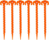 Spiral Plastic Tent Stakes 15 Pack - 10 Inch Heavy Duty Beach Tent Pegs Canopy Stakes - Essential Gear for Camping, Backpacking, Gardening and Mor...