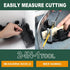 2-in-1 Mitre Measuring Cutting Tool, Measuring and Sawing Mitre Angles Cutting Tool for Home Improvement, Carpentry Work, Miter Saw Protractor Too...