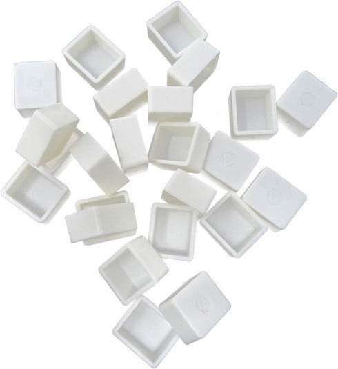 Honbay 24PCS White Plastic Watercolor Half Pans Empty Watercolor Paint Half Pans...