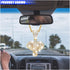 Bling Elephant Diamond Car Mirror Interior Hanging Ornament, Lucky Crystal Rhinestone Pendant Car Rear View Mirror Charm, Car Accessories for Wome...