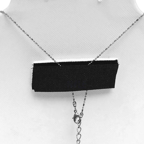 MOOCA 2 Pcs Small Burlap Necklace Chain Jewelry Bust Display Holder Stand, Necklaces Display Necklace Mannequin, Detachable Jewelry Bust Stand 10 ...