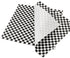 100 Sheets Checkered Dry Waxed Deli Paper Sheets, Paper Liners for Plastic Food Basket, Wrapping Bread and Sandwiches (Black)...