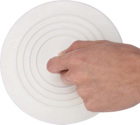 Cuttte Silicone Bathtub Drain Stopper, 6 Inches Large Bath Tub Stoppers, Flat Suction Drain Cover, Bathtub Plug for Kitchen, Bathroom and Laundry ...