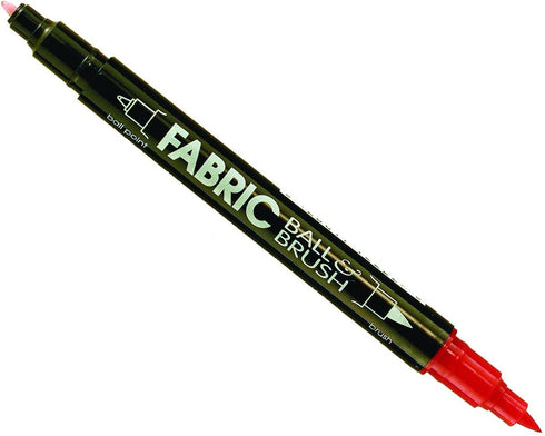 Uchida Marvy Fabric Ball and Brush Marker Art Supplies, Red...