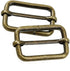 Slide Belt Keeper 1" 1.25" Movable Bar Slider Strap Adjuster Rectangle Strap Keeper Purse Making (Antique Brass) (1.25" x 20 pcs, Antique Brass)...