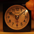 Peakeep Ultra Small, Battery Travel Alarm Clock with Snooze and Light, Silent with No Ticking Analog Quartz (Black)...