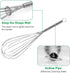 Whisks for Cooking Set, Stainless Steel Wisker for Baking, Blending, Rust-Proof Balloon Wire Whisker Egg Whisk Hand Mixers (8 in + 12 in, 2)...