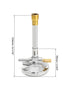 QWORK Lab Bunsen Burner with Flame Stabilizer and Gas Control for Efficient Lab Heating with Propane & Natural Gas - Pack of 2...
