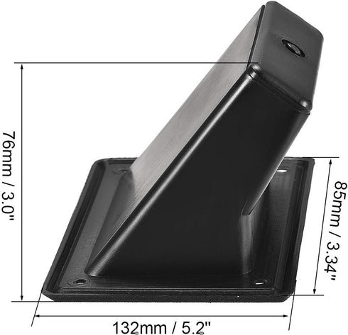 uxcell Recessed Speaker Handle Grasp Pocket Style Plastic Handles Holder 5.2'' Length Fit for PA/DJ Speaker Cabinet Box 2pcs...