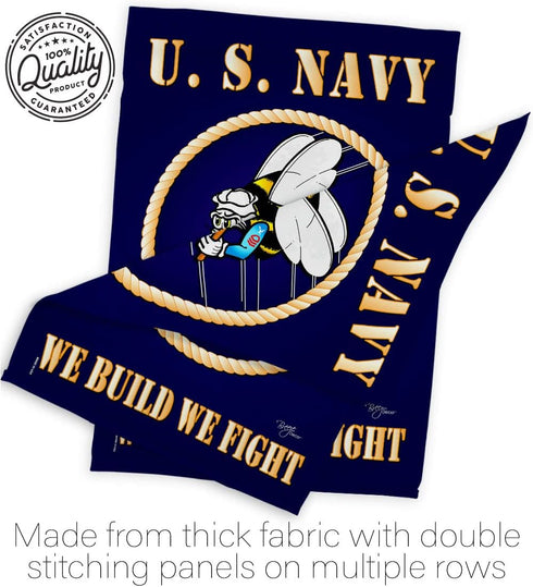 Sea Bees Garden Flag Home Decor Armed Forces United State American Decorations Military Memorabilia Remembrance Wall Tapestry Retire Outdoor Memor...
