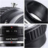K&F Concept MD Minolta MD MC Rokkor Lens to Fujifilm FX Mount Camera Adapter,MD to FX Lens Adapter for Fuji X-Pro1 X-Pro2 X-E1 X-E2 X-M1 X-A1 X-A2...