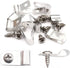 80 Pcs Fence Wire Clamps with Screw Agricultural Fencing Mounting Clips, Stainless Steel Wire Clips Cord Clamp for Mount 12-16 Gauge Welded Wire t...