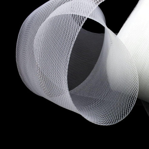 50 Yards Soft Horsehair Braid 3 Inch for Polyester Boning Sewing Wedding Dress Dance Gowns Dress Accessories (White)...