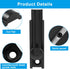 2pcs 2 Inch Solid Brass Slide Bolt, Black Gate Latch Sliding Screen Door Lock, Surface Bolts for Doors Cabinet Cupboard with Screws...