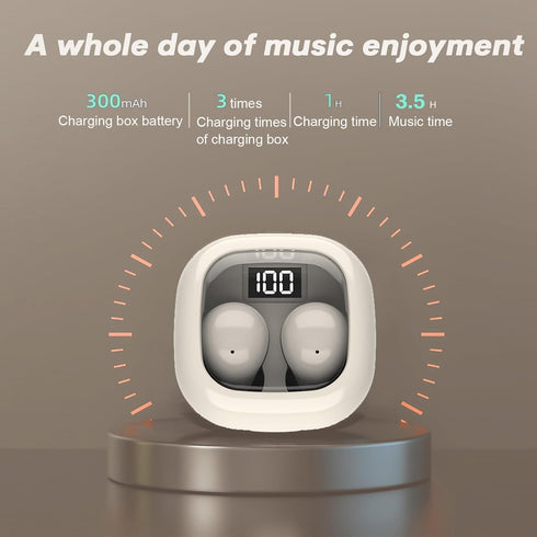 Smallest Invisible Mini Earbuds Wireless Bluetooth, Low Profile Micro Tiny Discreet Hidden Earbuds for Work, Small Headphones, Invisible Sleep Wir...