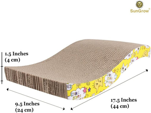 SunGrow Rabbit, Ferret & Cat Scratcher Board, Prevent Electric Shock from Wire Chew, Stop Carpet, Wood & Shoe Chewing, No Scratch furniture, Alter...