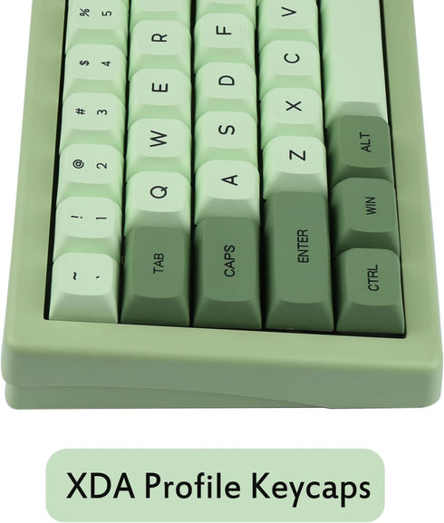 Happy Balls XDA Profile Keycaps Matcha PBT Dye Sub Custom Cherry MX Keycap Set US Layout Key Caps for 61 65 68 75 84 87 96 98 104 108 MX Switches ...
