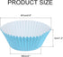 uxcell 100 Pcs Cupcake Liners, Muffins Paper Baking Cups Wrappers Standard Greaseproof for Baking Cupcake Wrapper, Sky Blue...