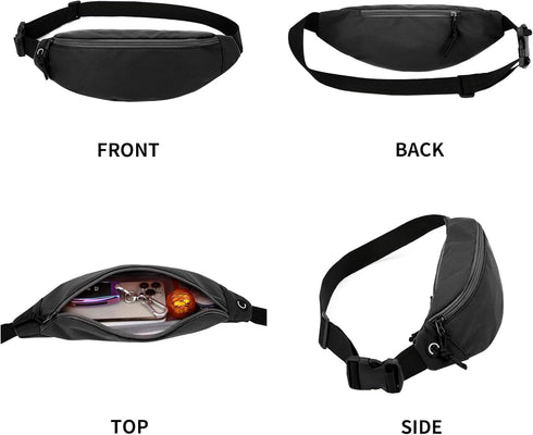 Fanny Packs for Women Men, Waterproof Crossbody Waist Pack, Belt Bag for Travel Walking Running Hiking Cycling...