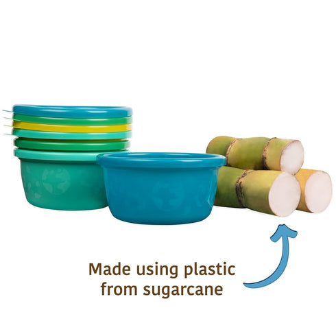 The First Years GreenGrown Reusable Bowls with Lids - Toddler Snack Bowl - Multicolored - 8 Pack...